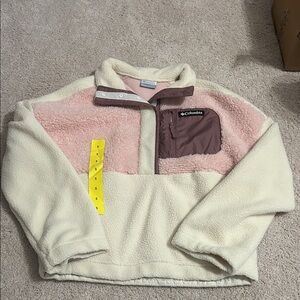 Brand new Columbia lodge pullover 3 quarter zip jacket size small for women